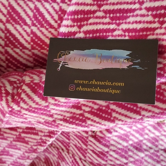 Pink and white bomber style jacket - Picture 9 of 11